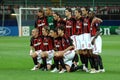 Milan players before the match